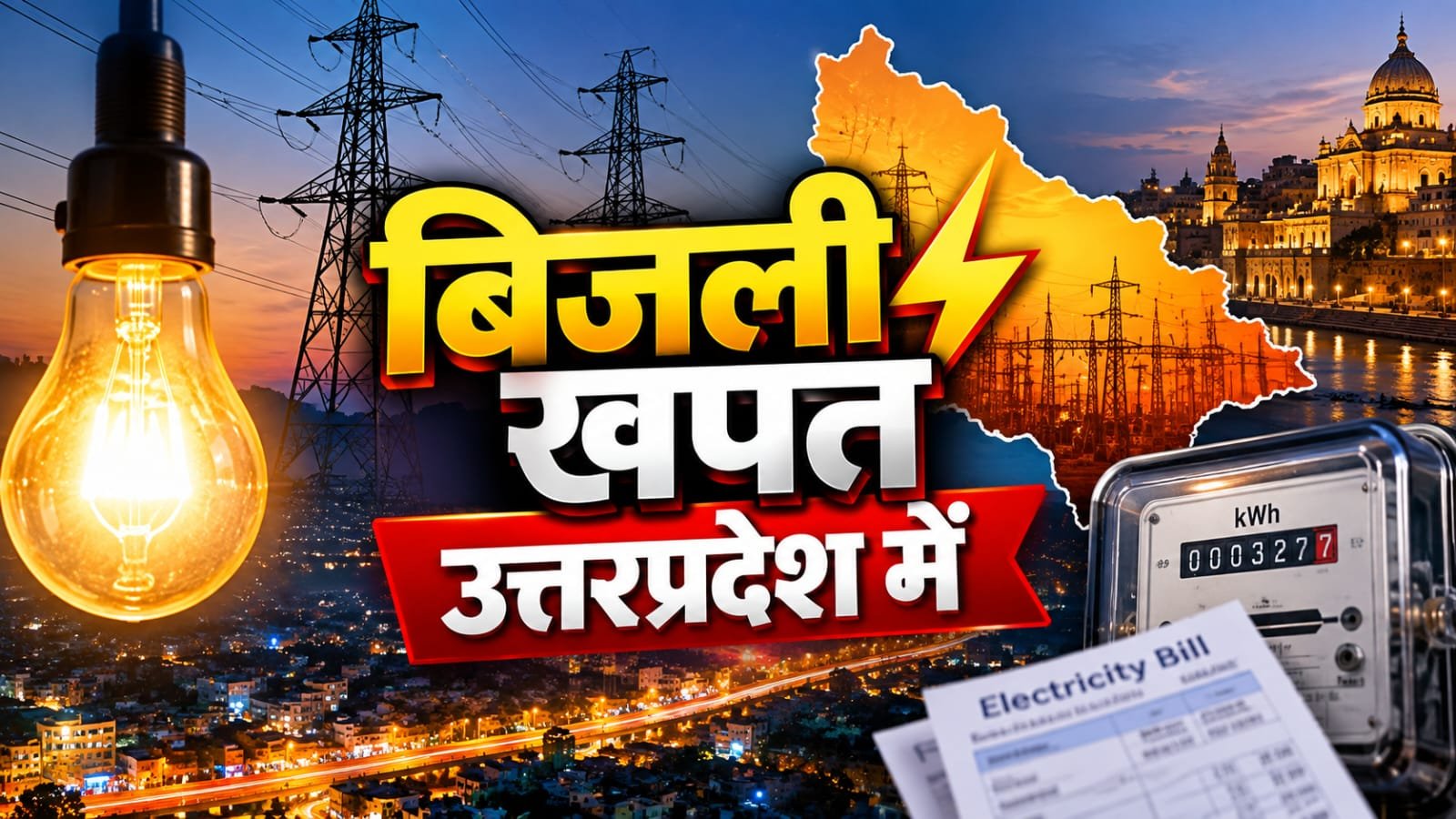 यूपी में बारिश के बाद बिजली की खपत में 125.1 मिलियन यूनिट की गिरावट.