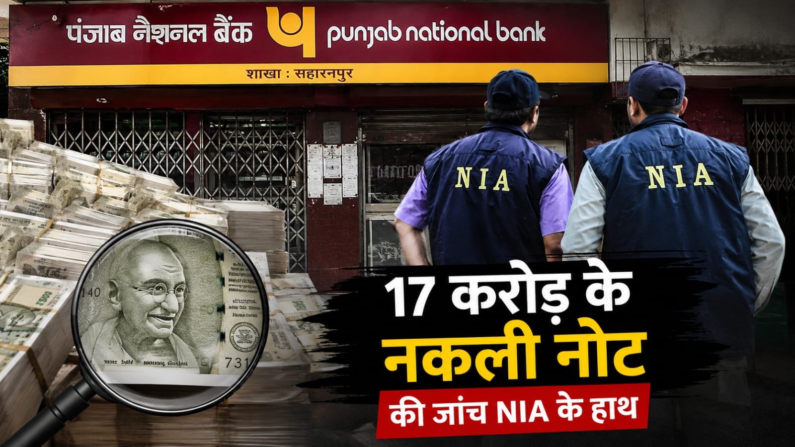 Saharanpur Punjab National Bank mai nakli note baramad