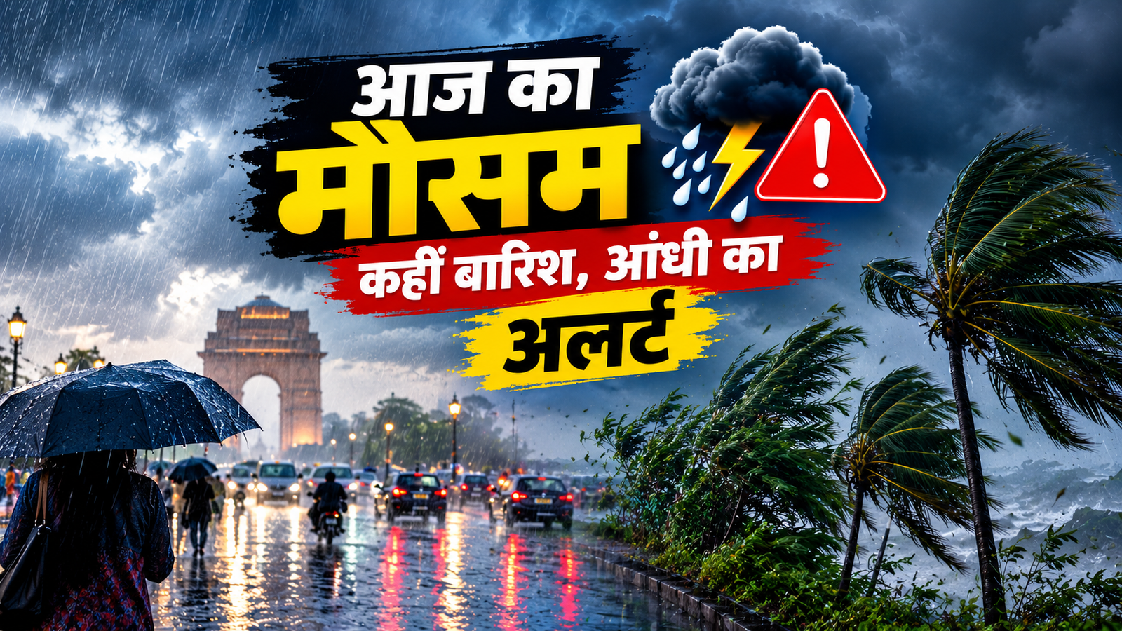 दिल्ली-UP समेत कई राज्यों में मौसम खराब का अलर्ट