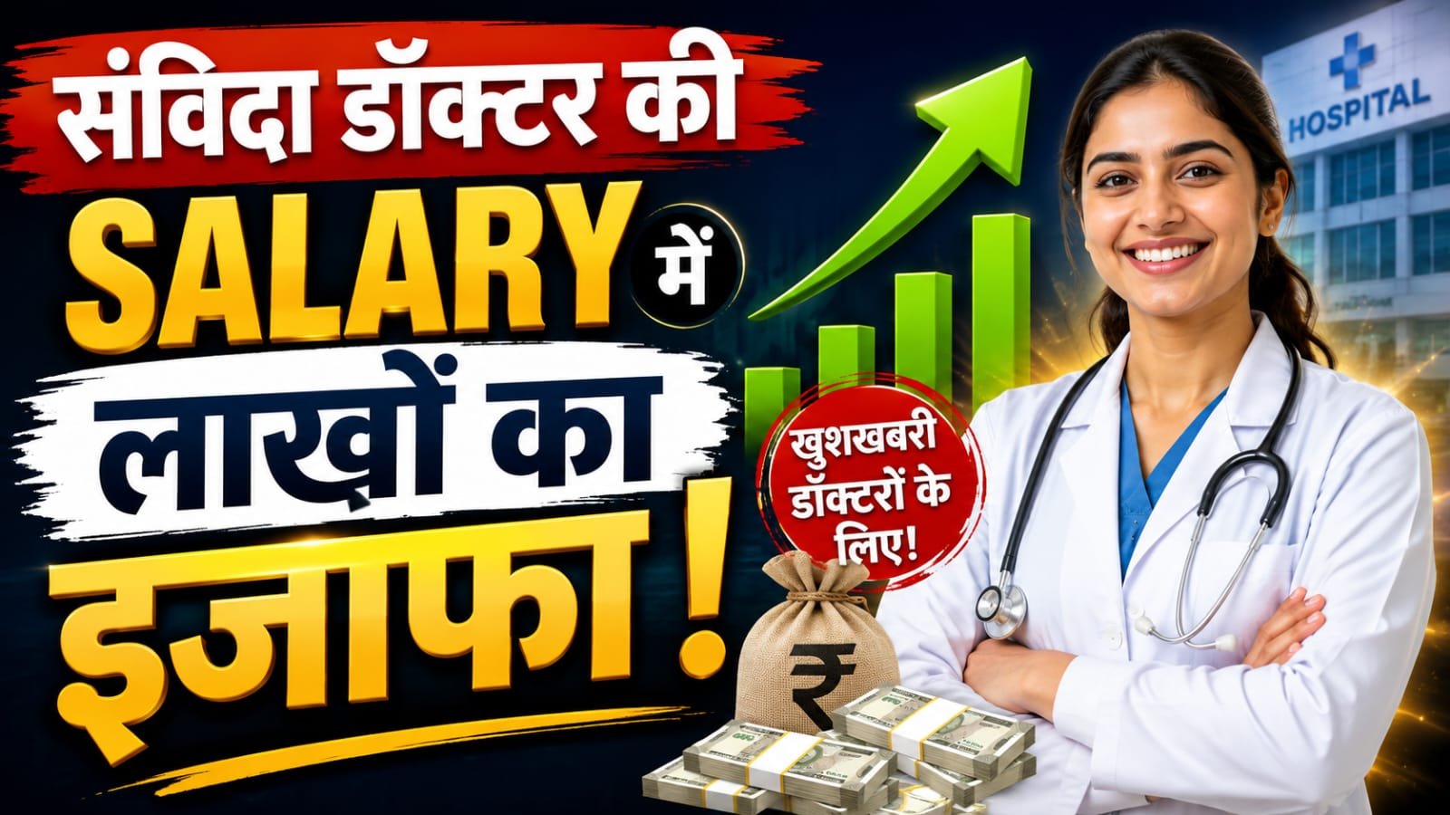 बिहार स्वास्थ्य मंत्री निशांत कुमार संविदा डॉक्टरों के मानदेय बढ़ोतरी की घोषणा करते हुए