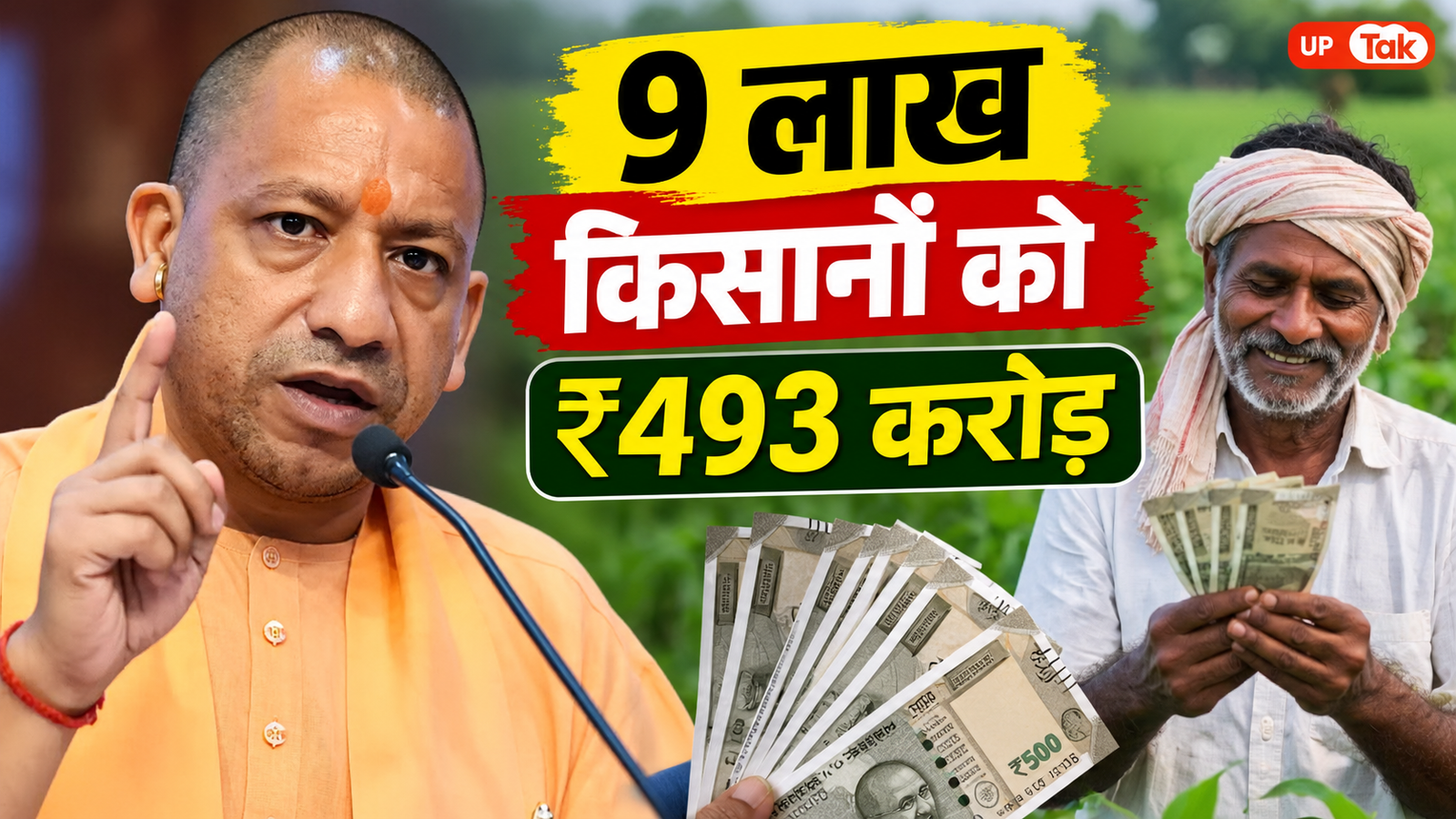 9 लाख किसानों के खातों में 493 करोड़